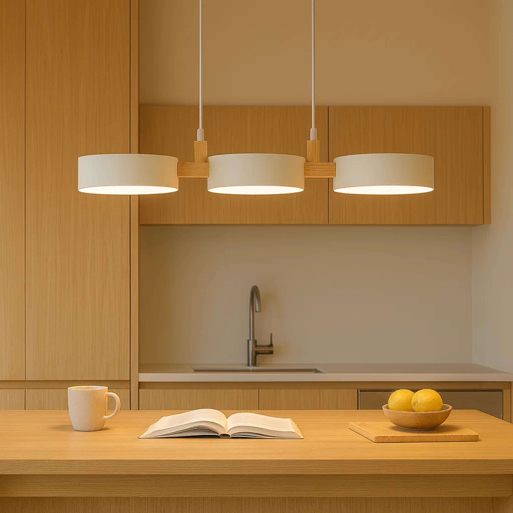 Scandinavische hanglamp met ronde bollen