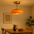 Vintage ronde retro plafondlamp