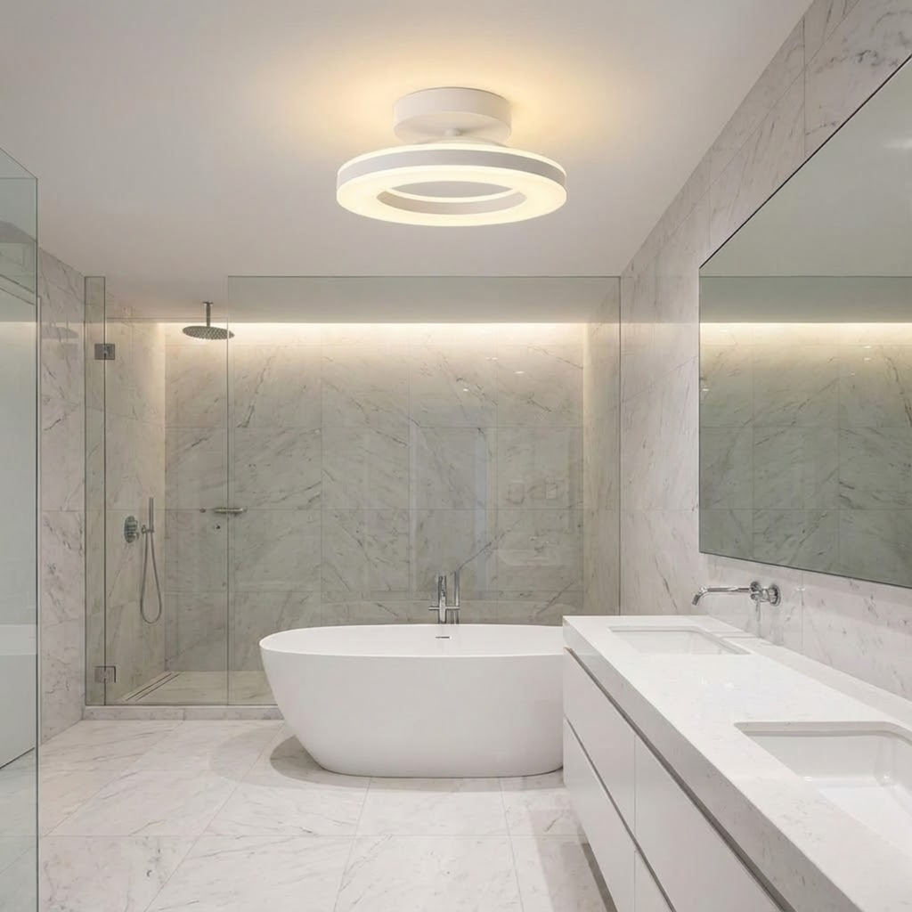 Ronde LED ring plafondlamp voor rustig licht