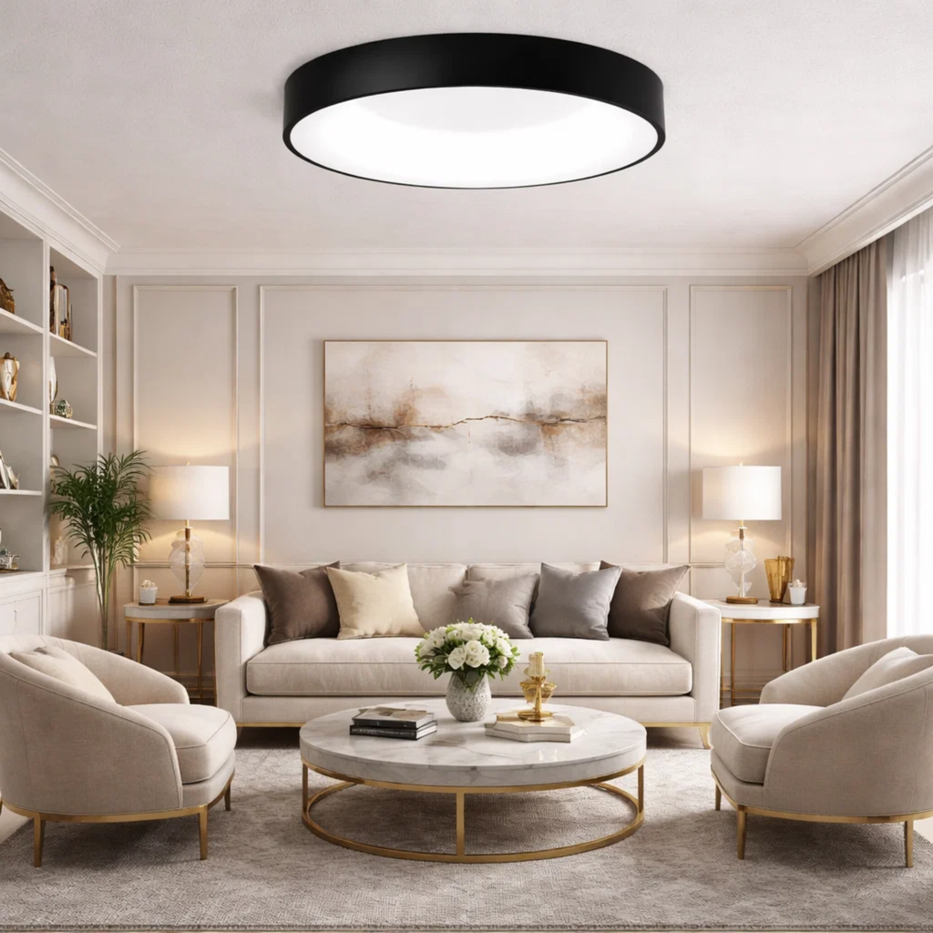 Sfeervolle ronde LED plafondlamp