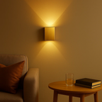 Strakke LED-wandlamp met licht naar boven en beneden