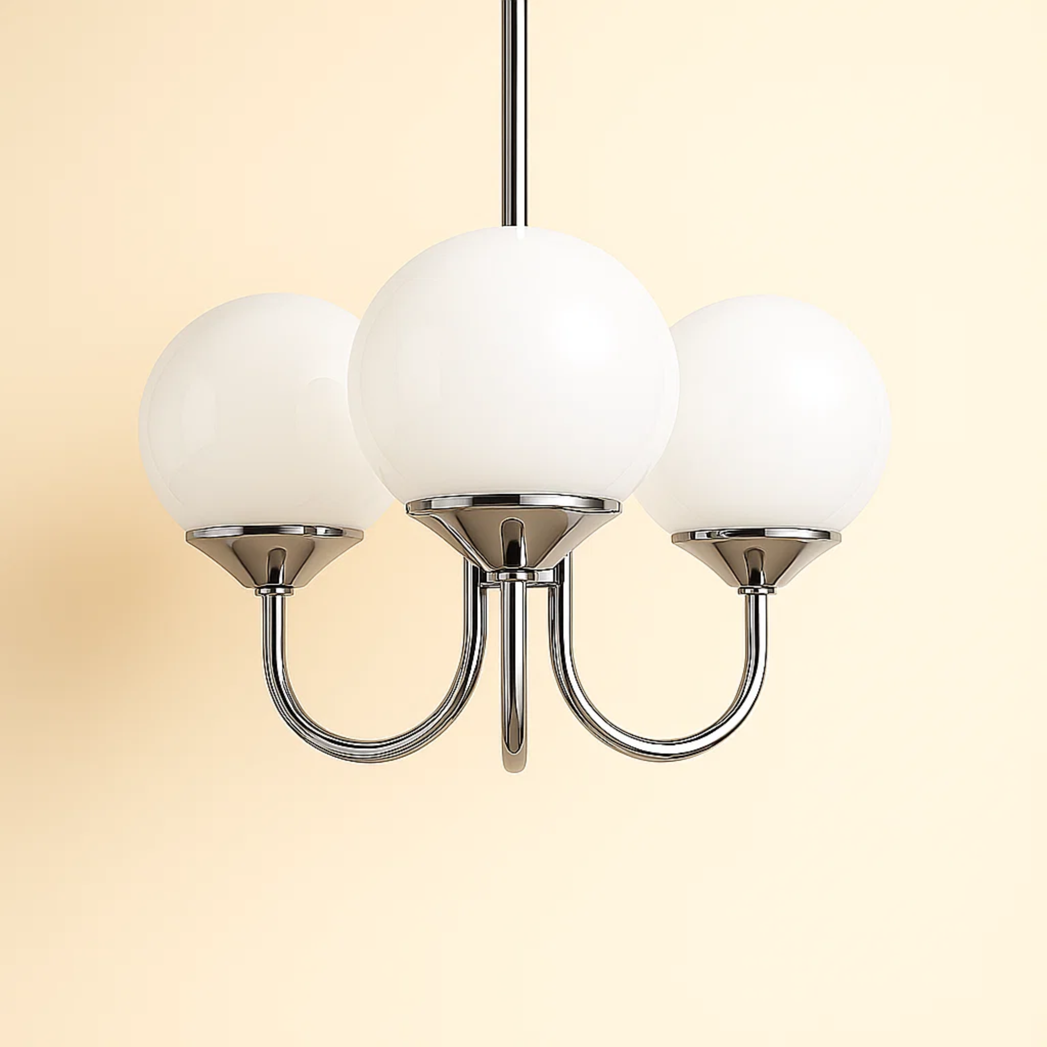 Hanglamp met gekleurde ronde glazen bollen – keuze uit 3 of 5 lichtpunten