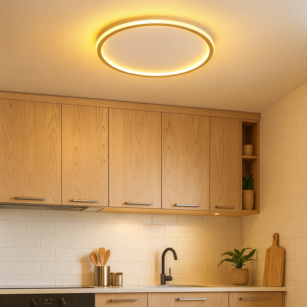 Plafonnier anneau moderne et épuré