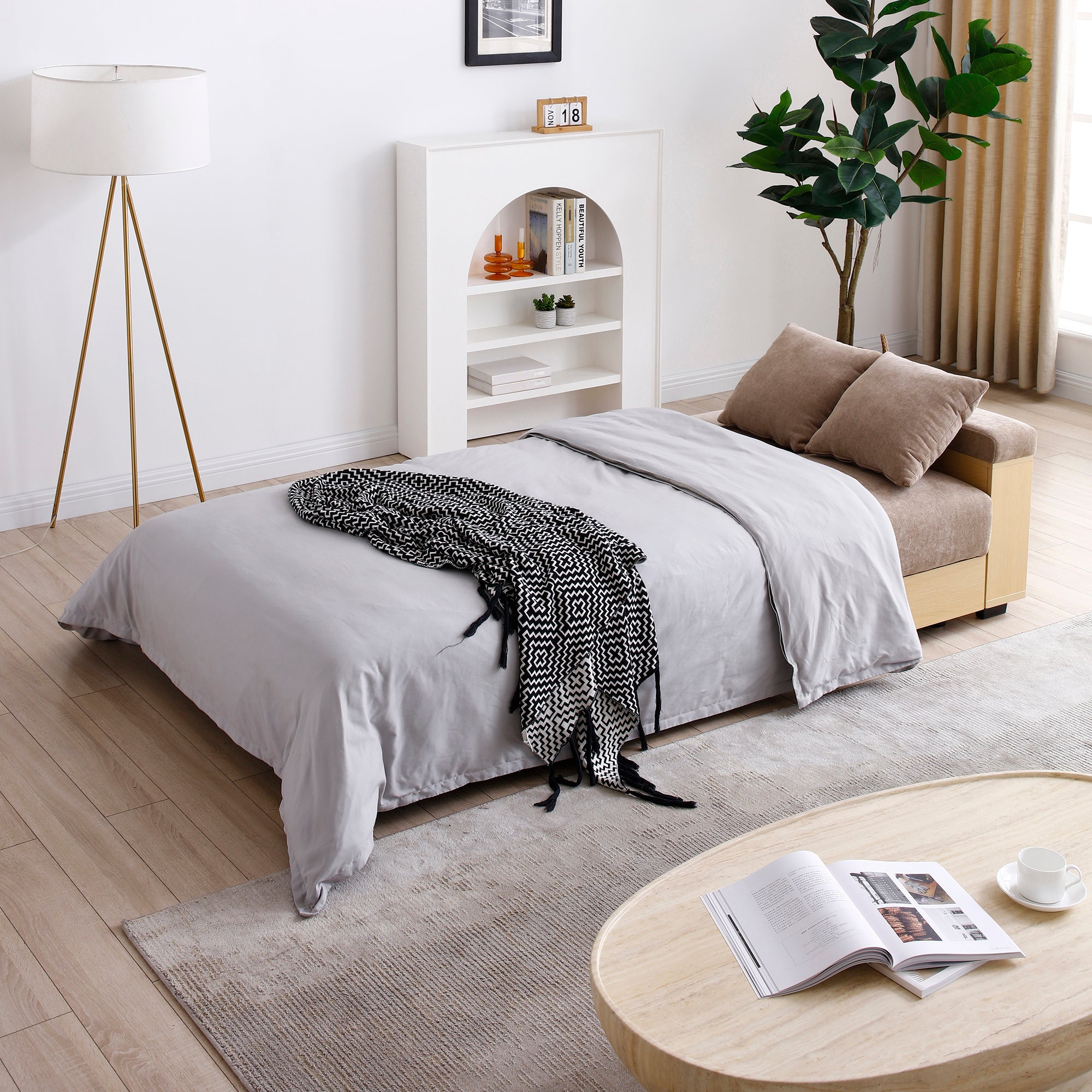 Vibeke Storage Linen Sofa
