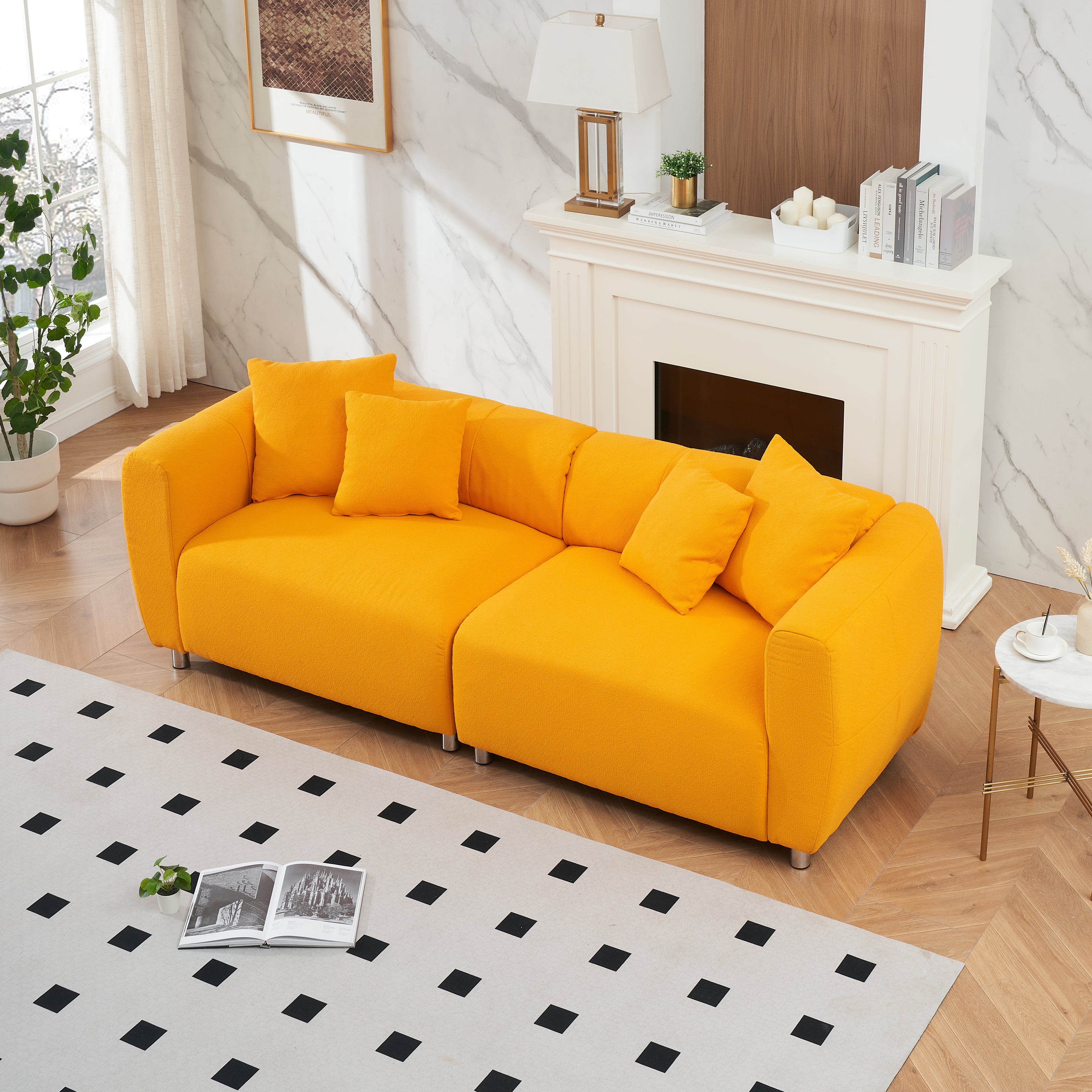 Norna Linen 89" Sofa