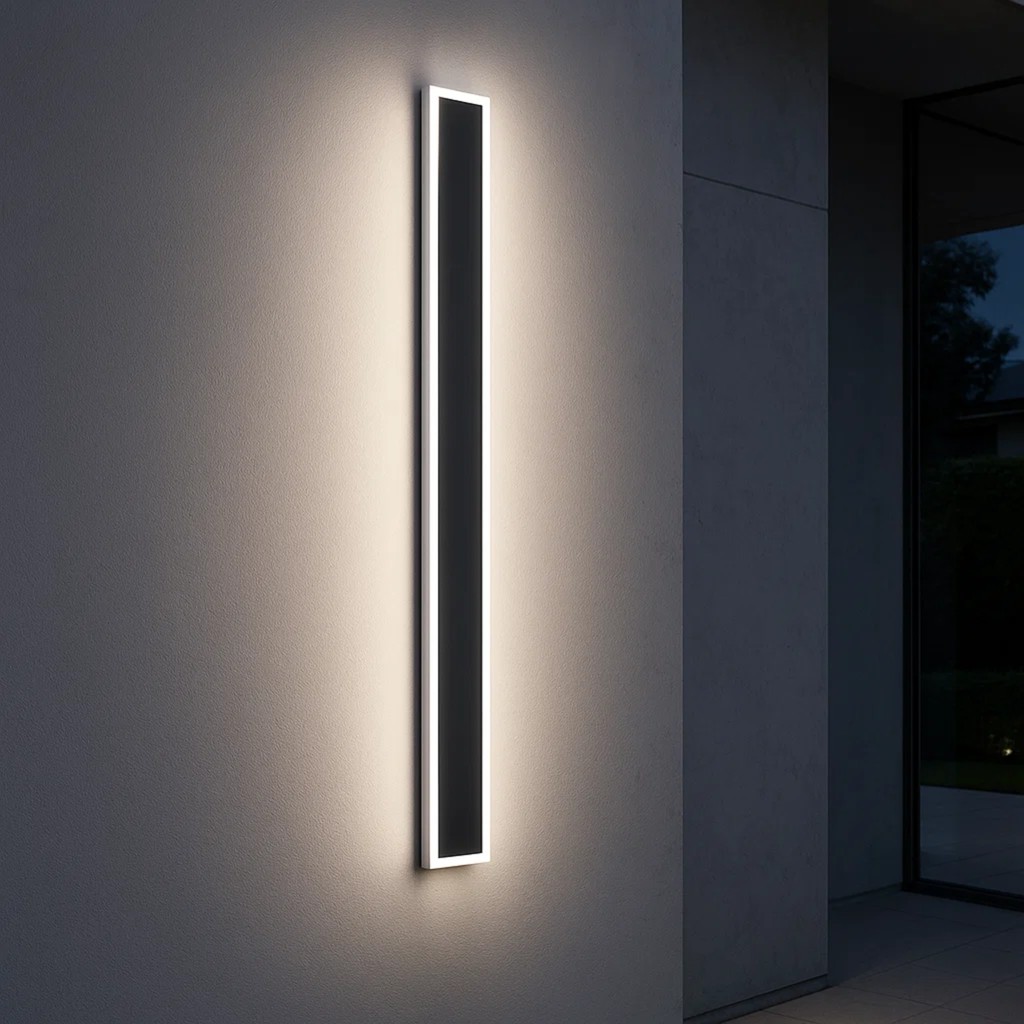 Moderne slanke LED wandlamp