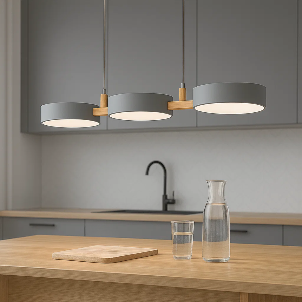 Scandinavische hanglamp met ronde bollen