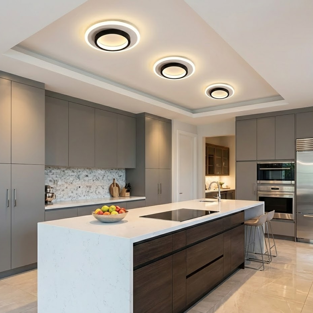 Strakke ring plafondlamp voor een moderne sfeer