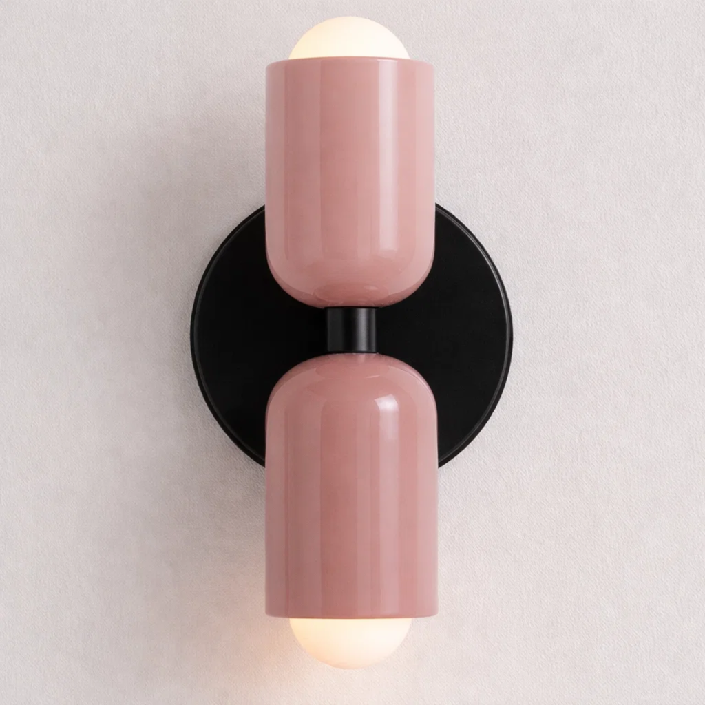 Dubbele wandlamp met warm licht