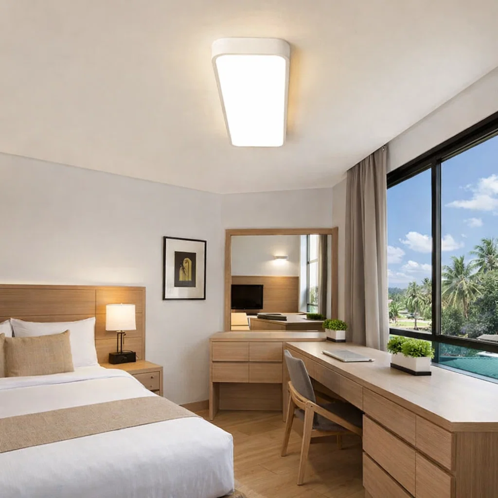 Minimalistische langwerpige LED-plafondlamp