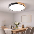 Ronde LED plafondlamp met kleuraccent