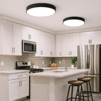 Strakke moderne ronde plafondlamp met zacht licht