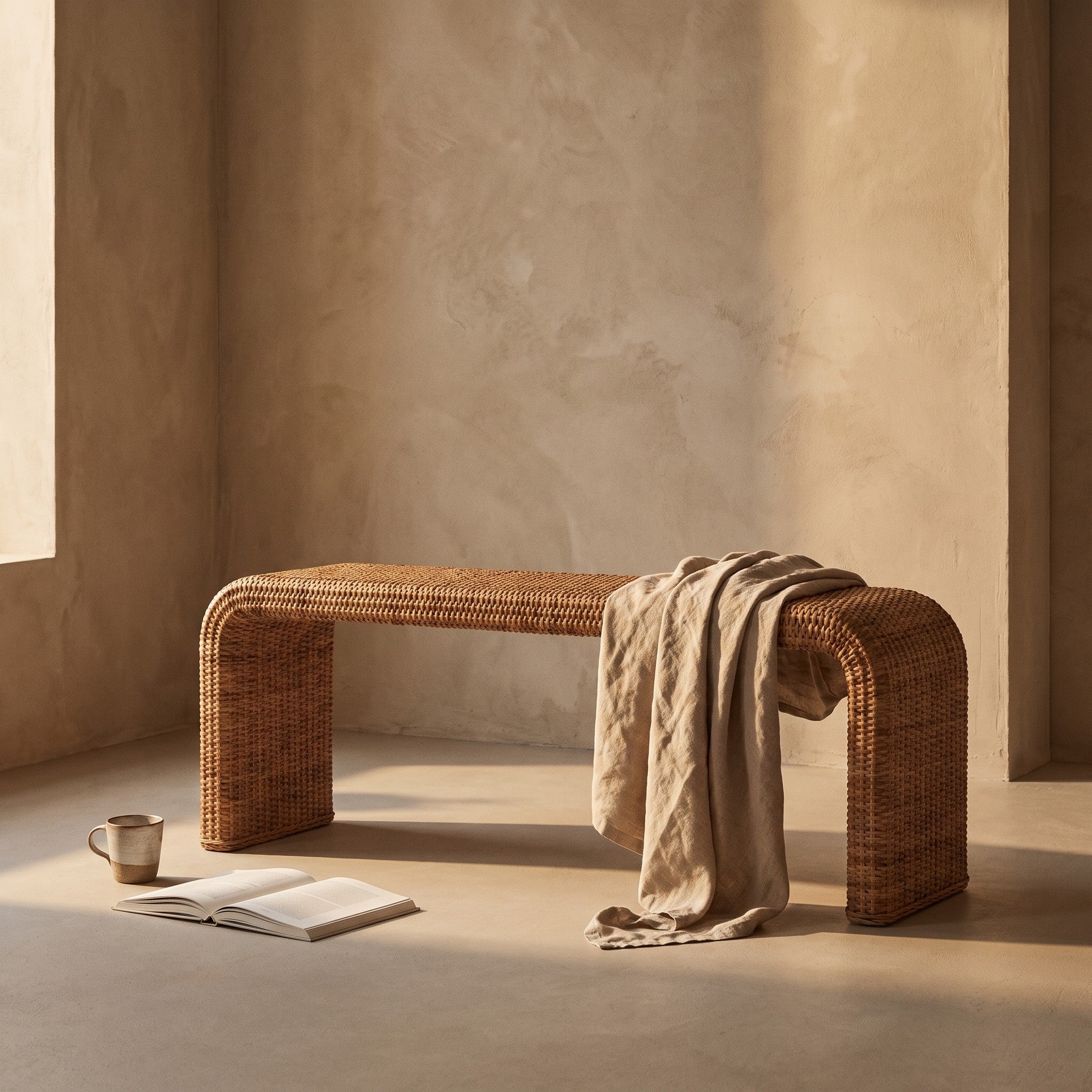 Inge Rattan Bench
