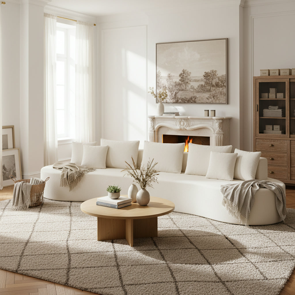 Embla 2-Piece Curved Sectional Sofa