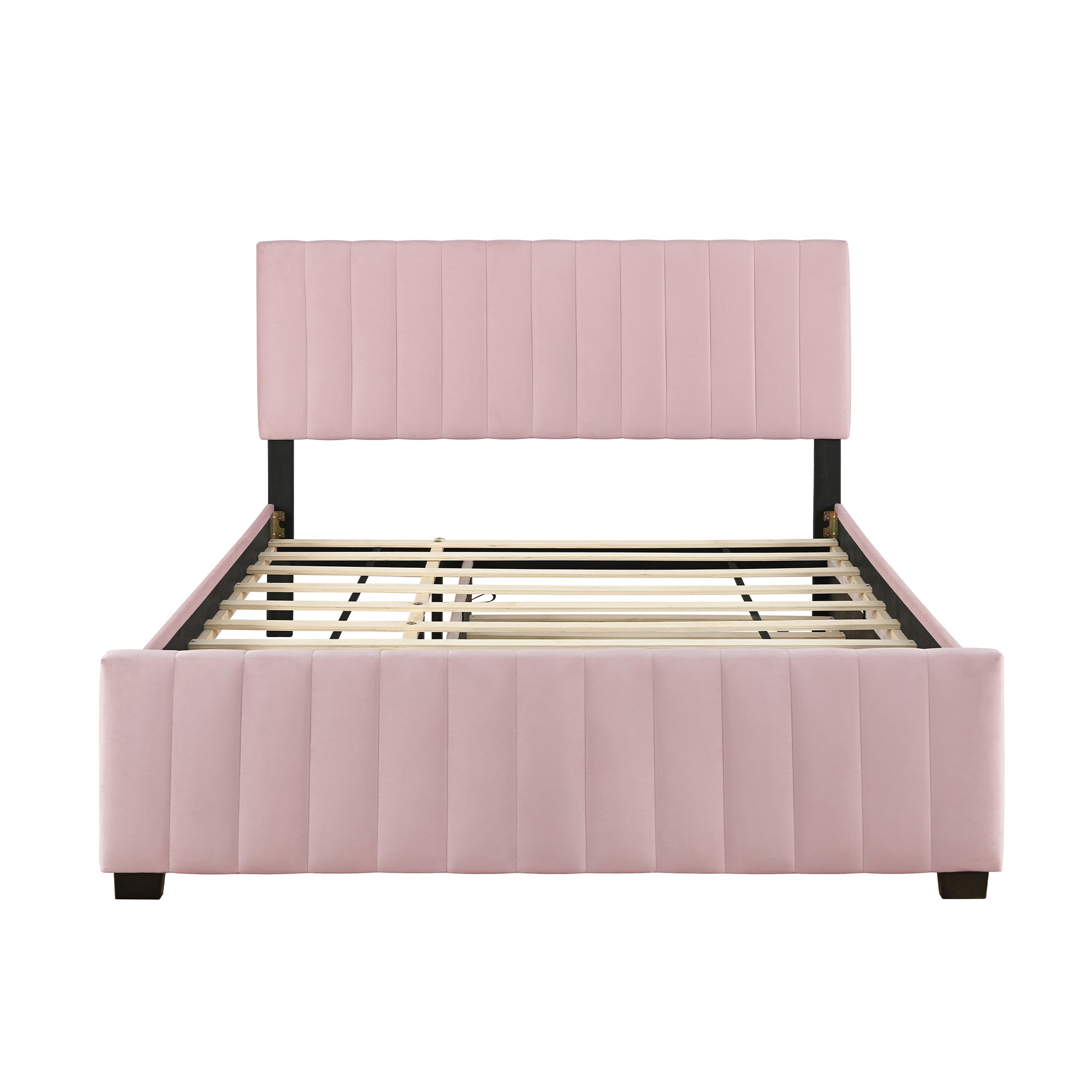 Vera Velvet Queen Platform Bed Frame