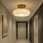 Vintage ronde retro plafondlamp