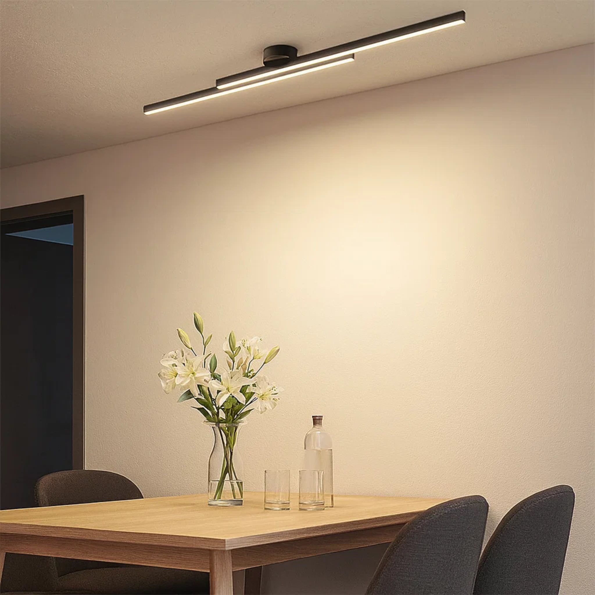 Strakke moderne plafondlamp