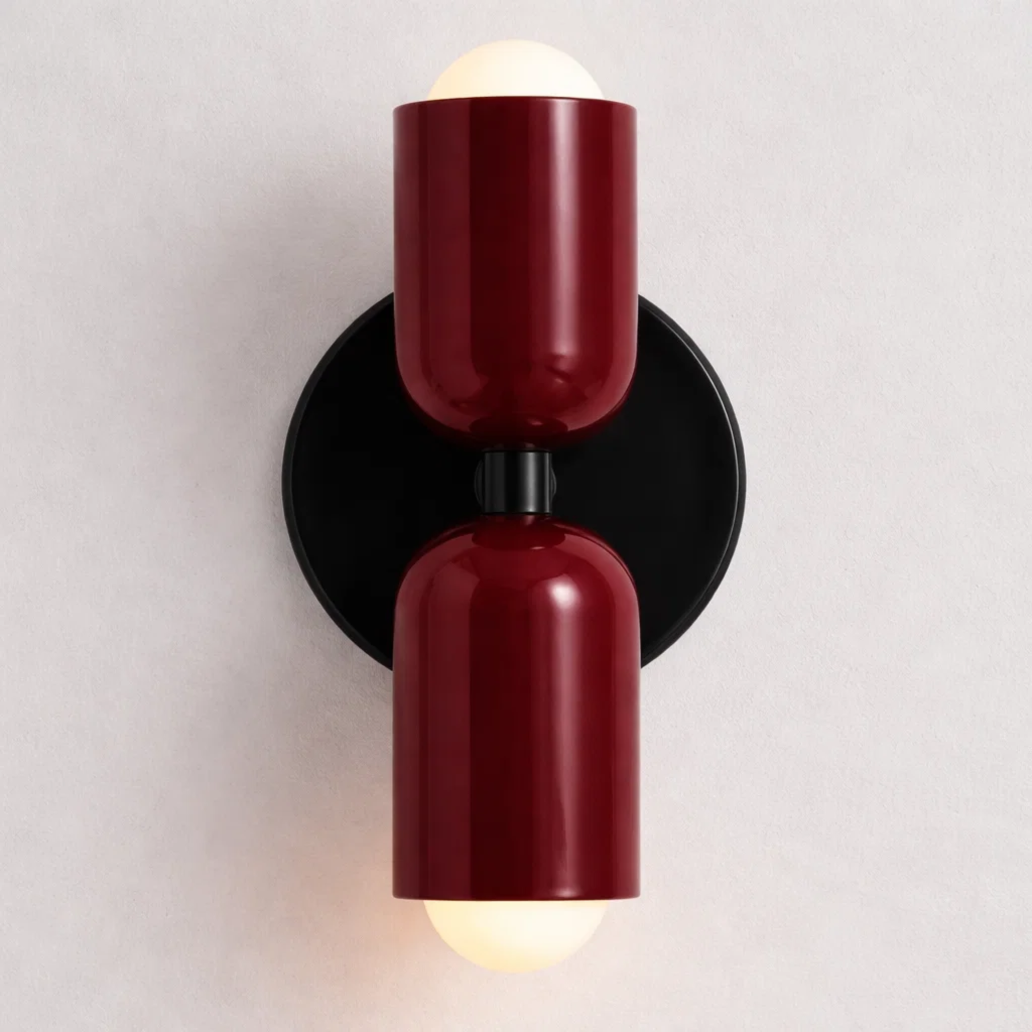 Dubbele wandlamp met warm licht