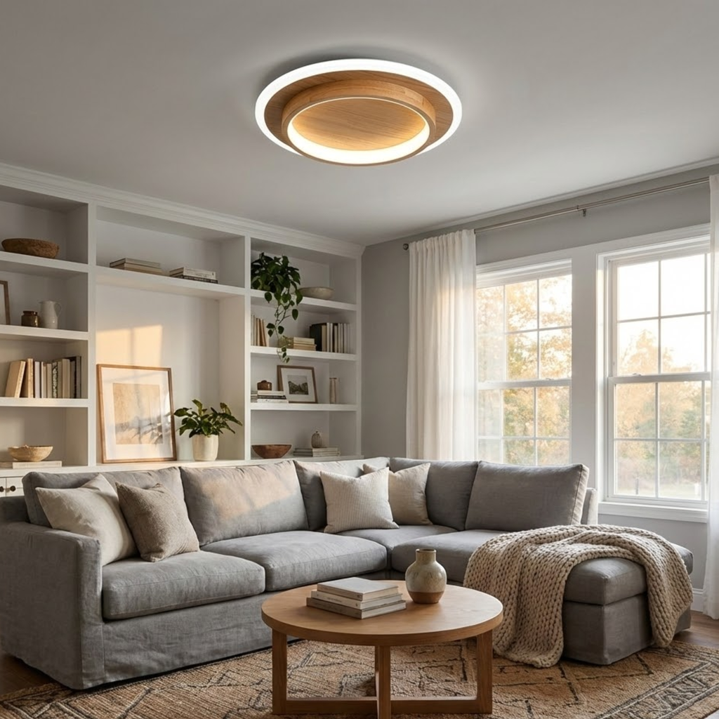 Strakke ring plafondlamp voor een moderne sfeer
