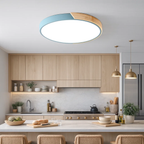 Ronde LED plafondlamp met kleuraccent