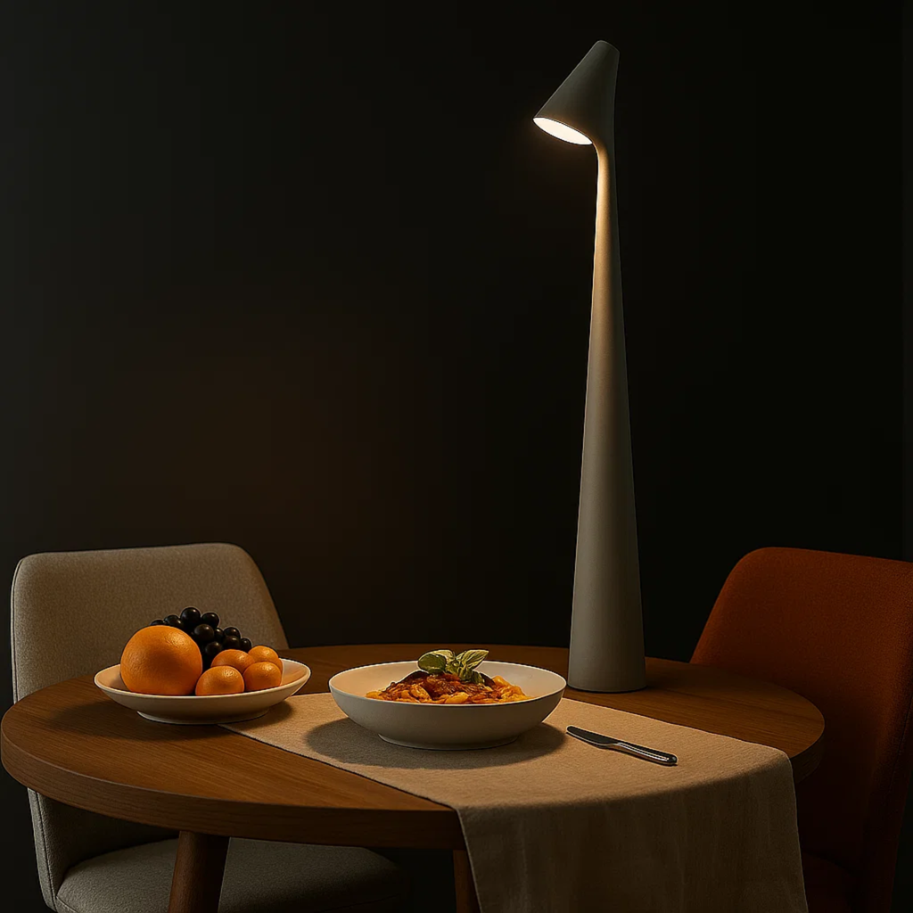 Draadloze slanke tafellamp