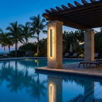 Moderne slanke LED wandlamp