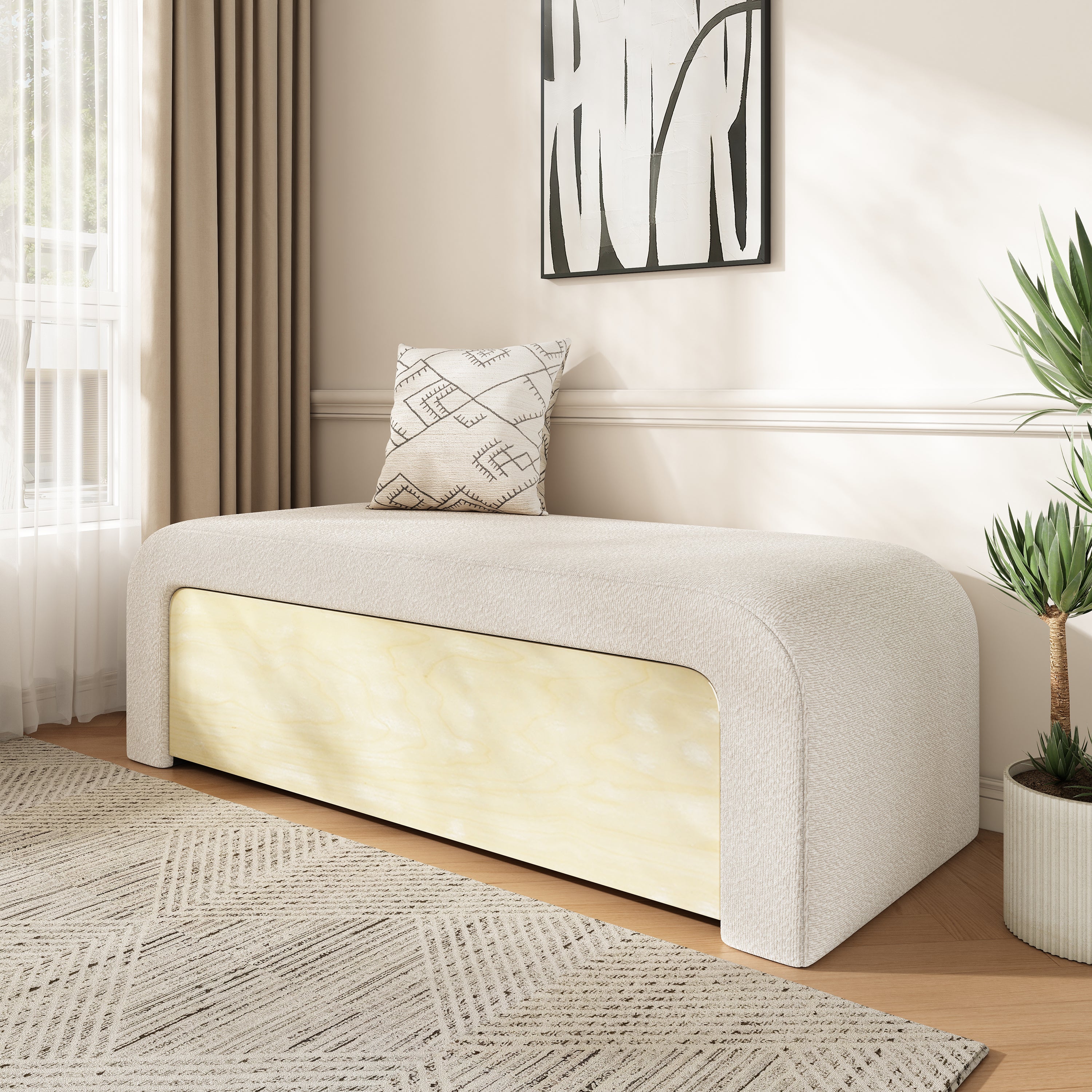 Siv Boucle Ottoman