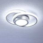 Doppelte Ring-Deckenleuchte mit ruhiger Ausstrahlung