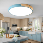 Ronde LED plafondlamp met kleuraccent