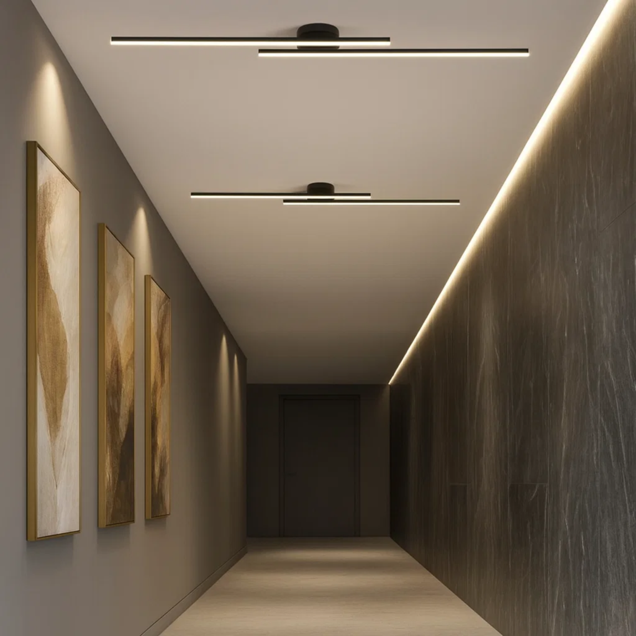 Strakke moderne plafondlamp