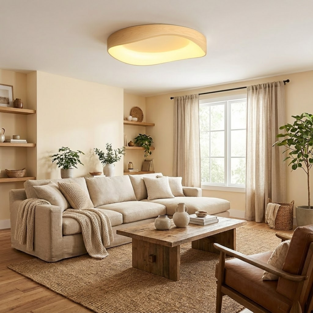 Minimalistische scandinavische plafondlamp