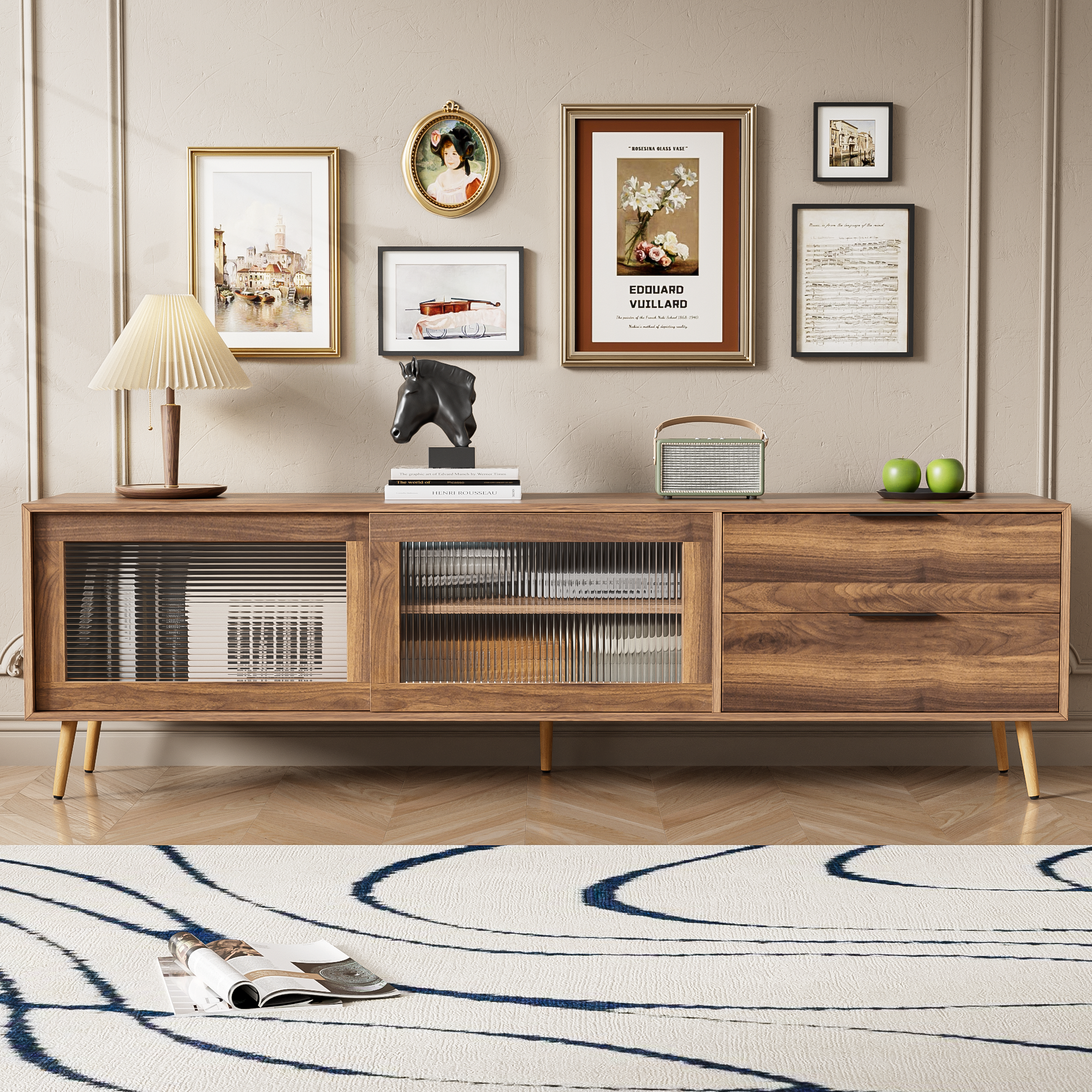 Ulla Storage Solid Wood TV Stand