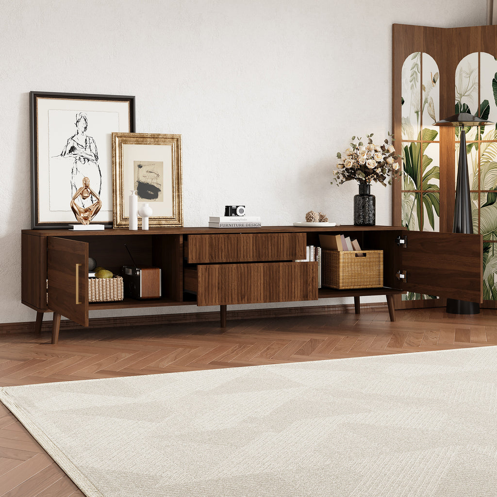 Selma Storage Solid Wood TV Stand