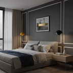 Scandinavische hanglamp met ronde kap in meerdere kleuren