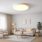 Ronde LED plafondlamp met kleuraccent