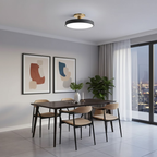 Strakke ronde plafondlamp voor een modern interieur