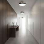 Strakke ronde plafondlamp voor een modern interieur