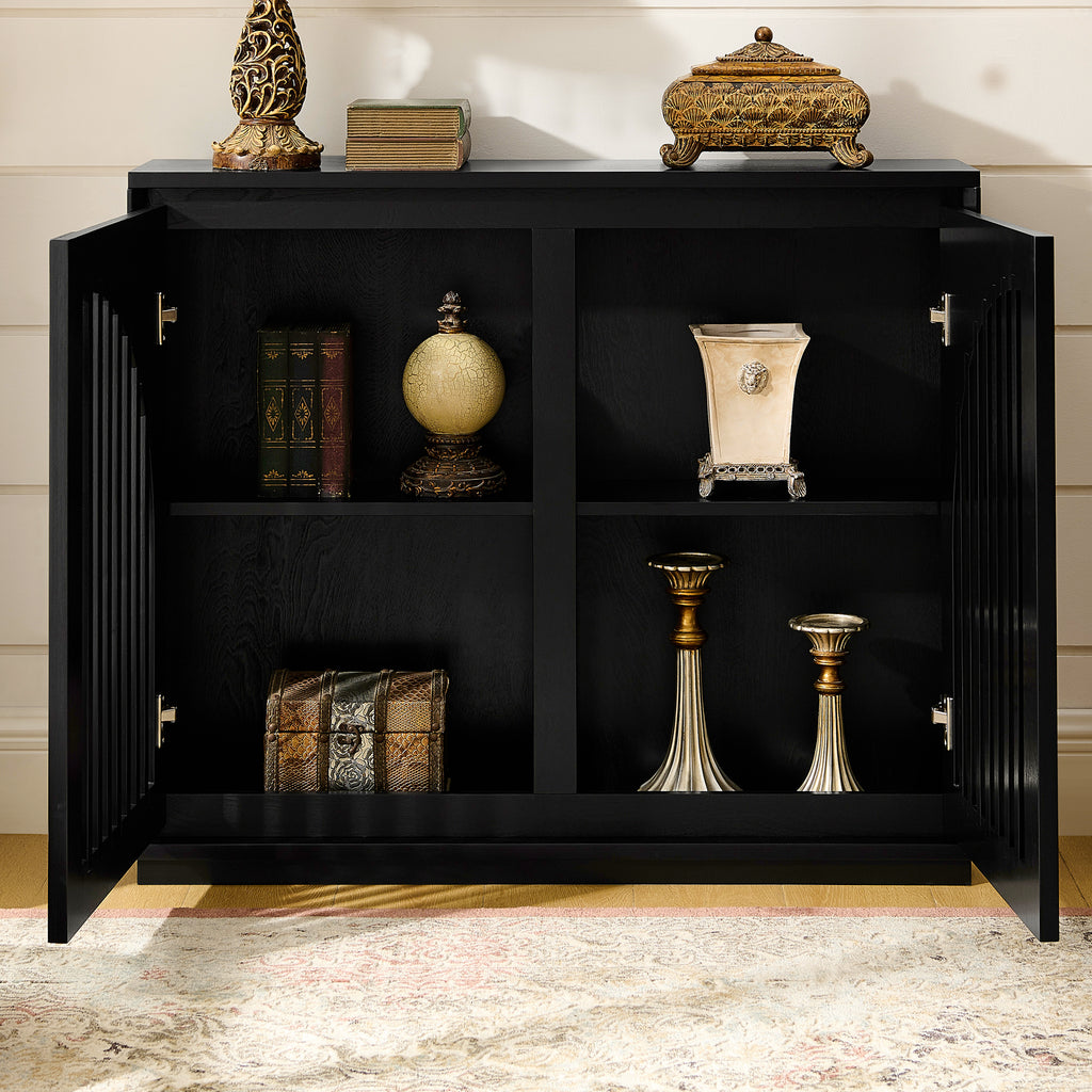 Rikke Fluted Solid Wood Cabinet