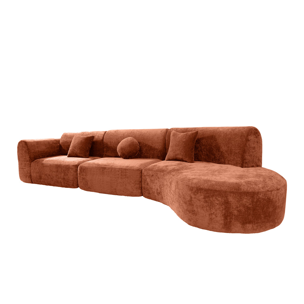 Jorun 3-Piece Curved Sectional Sofa