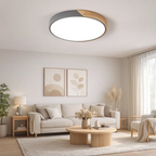 Ronde LED plafondlamp met kleuraccent