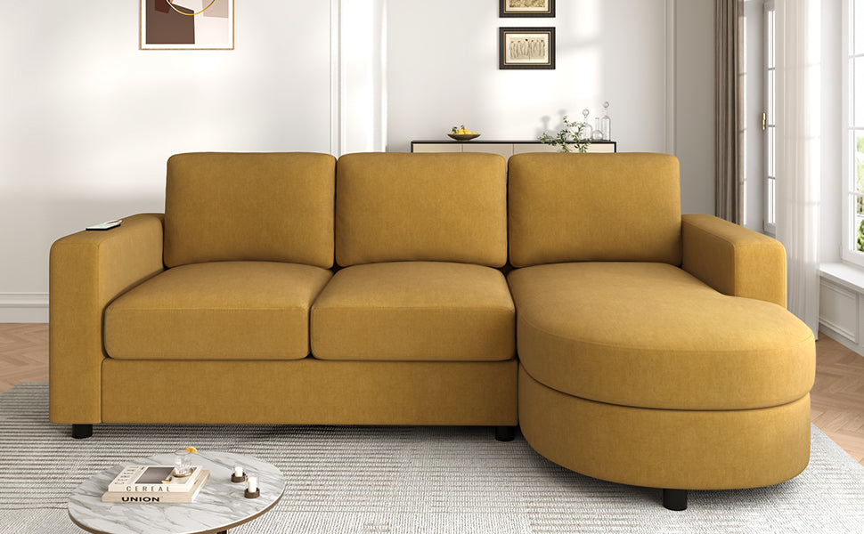 Une Curved Sectional Sofa