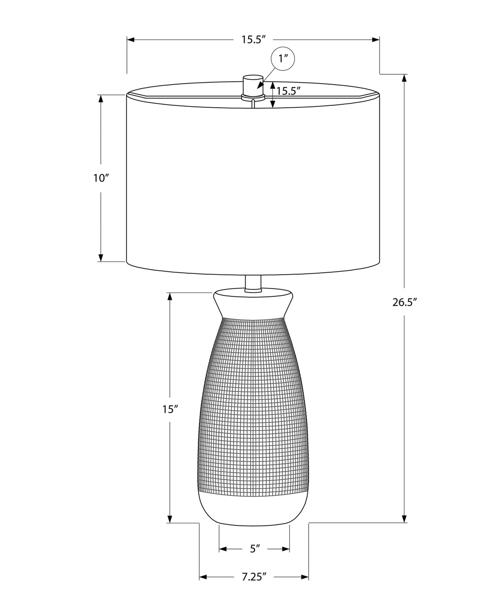 Mist Ceramic Table Lamp