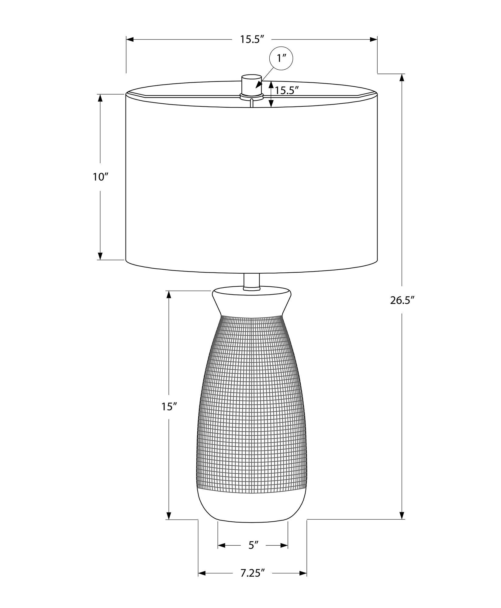Mist Ceramic Table Lamp