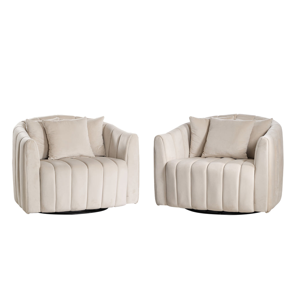 Brynn Barrel Velvet Accent Chair