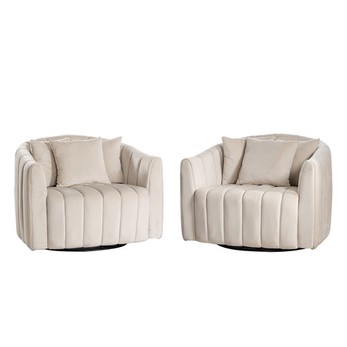 Brynn Barrel Velvet Accent Chair
