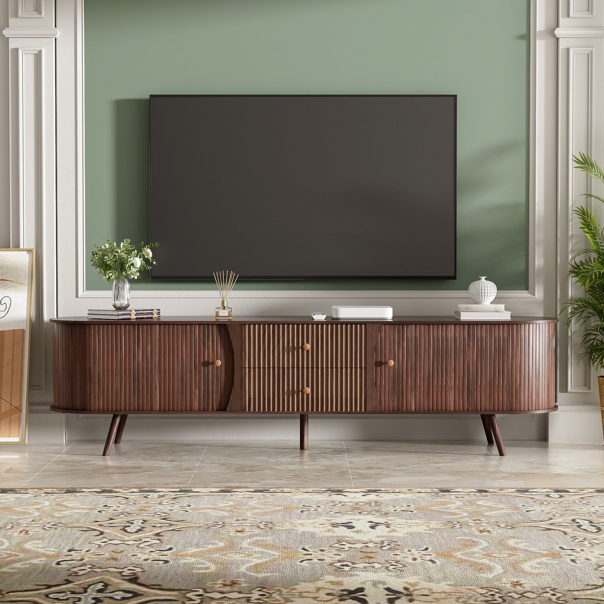 Tyra Fluted TV Stand