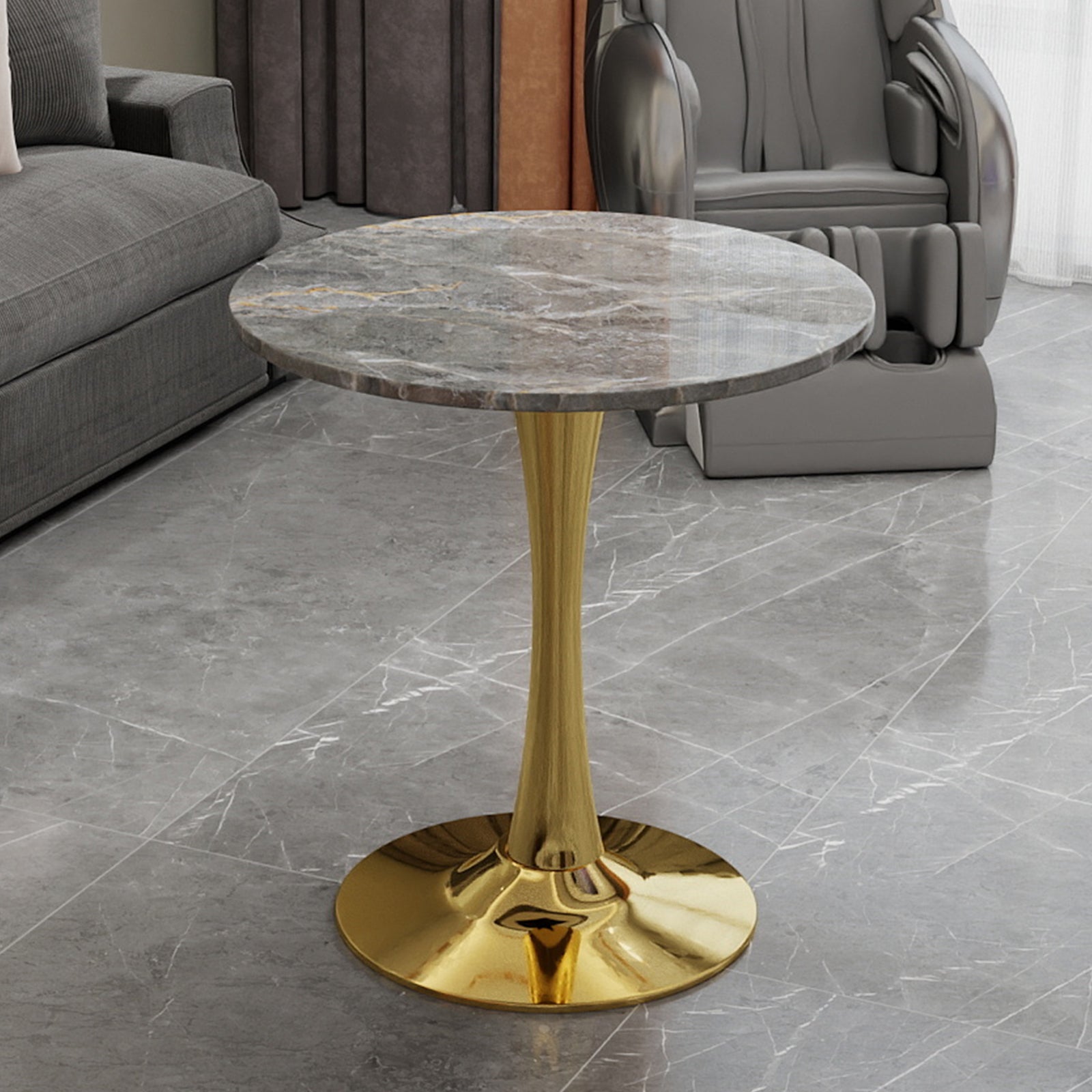 Fylla Round Marble Dining Table