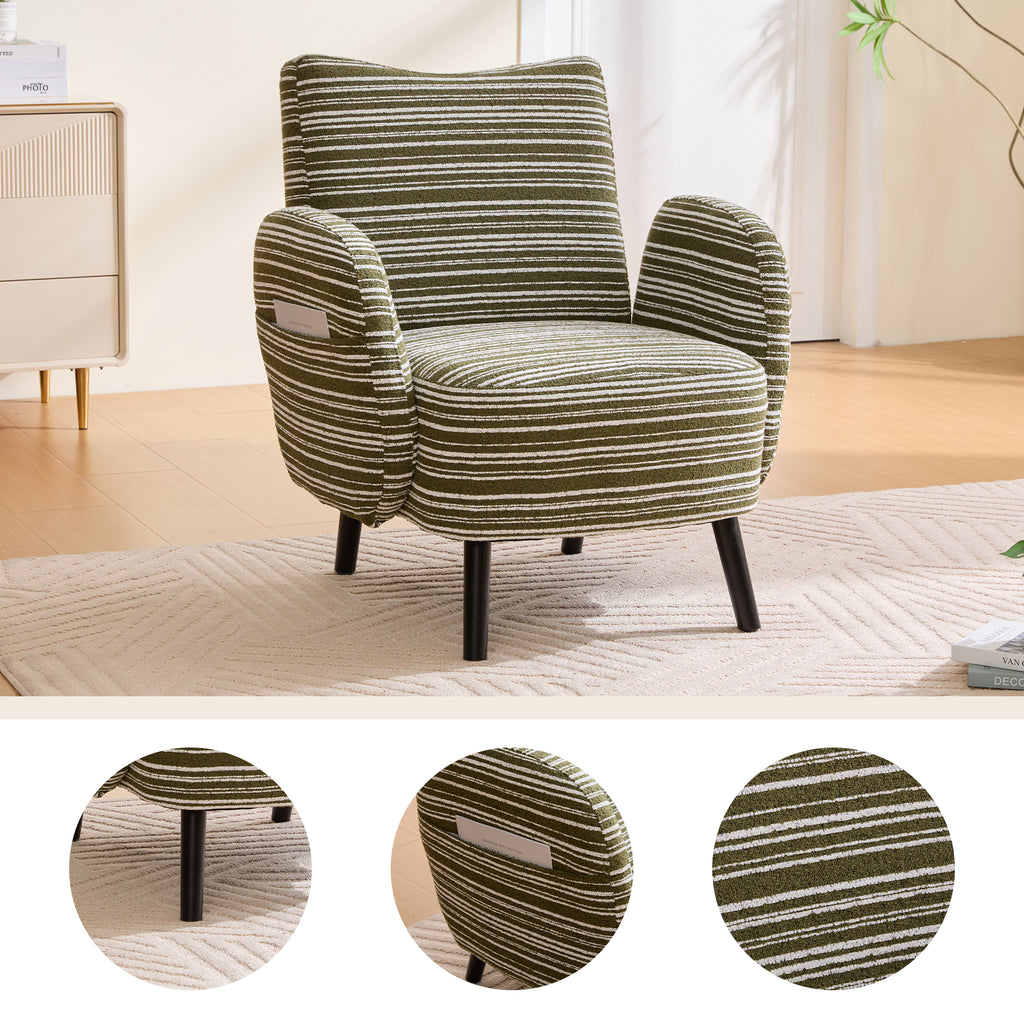 Kaia Storage Boucle Accent Chair