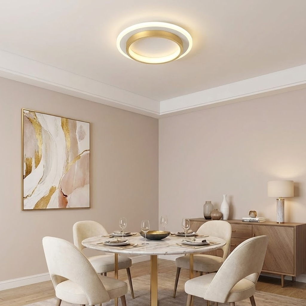Strakke ring plafondlamp voor een moderne sfeer