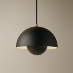 Scandinavische hanglamp met ronde kap in meerdere kleuren